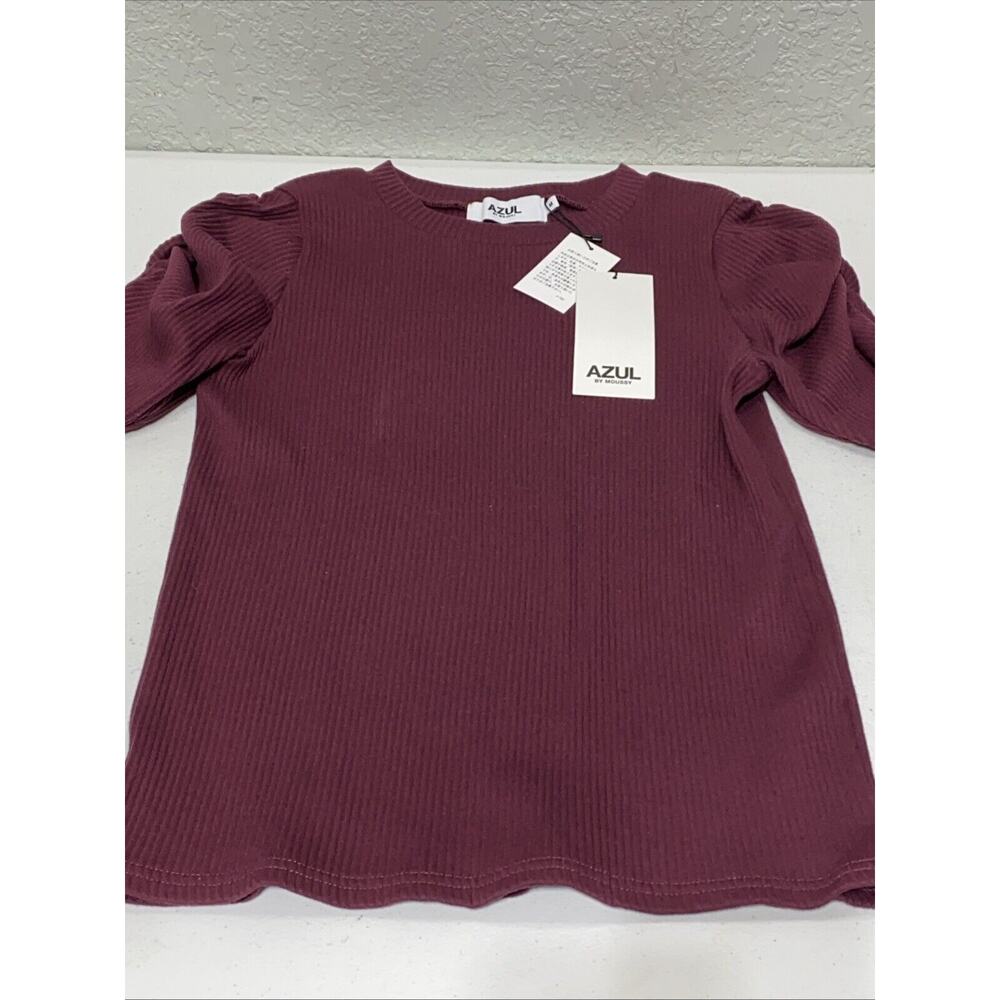 Azul by Moussy Women’s Knit Sweater Lot Of 3 Puffy Shoulder Short Sleeve NEW Med - Picture 10 of 16